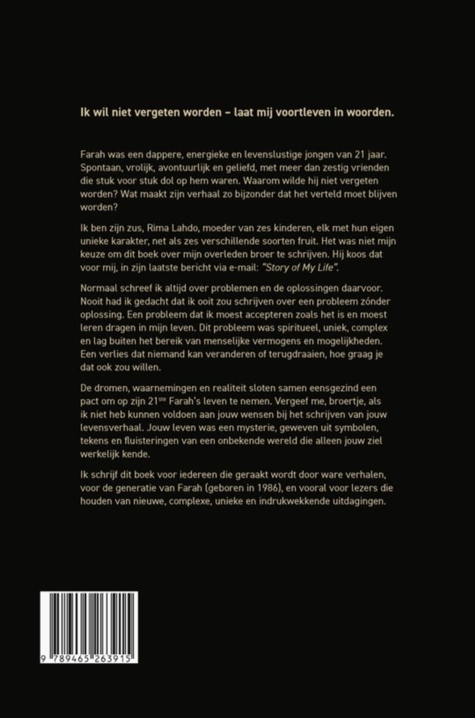 The Spiritual Story of Farah Lahdo